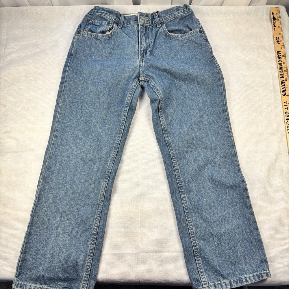 Urban‎ Pipeline Jeans Boys Size 10 Husky Blue Straight Fit Adjustable Waist